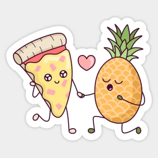 Pineapple Pizza Love Sticker